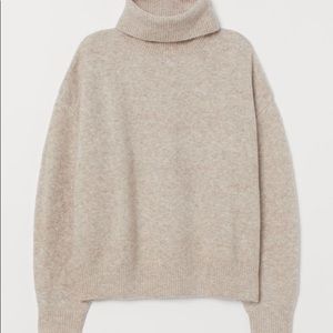 H&M Turtleneck Sweater - Neutral Beige